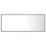 Casa si Gradina - Mobilier - Comode si corpuri - Masute de toaleta - Oglinda de baie cu LED, gri beton, 100x8,5x37 cm, acril - Infinity.ro
