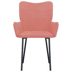 Casa si Gradina - Mobilier - Scaune si fotolii - Scaune - Scaune de bucatarie pivotante, 2 buc., roz, catifea - Infinity.ro