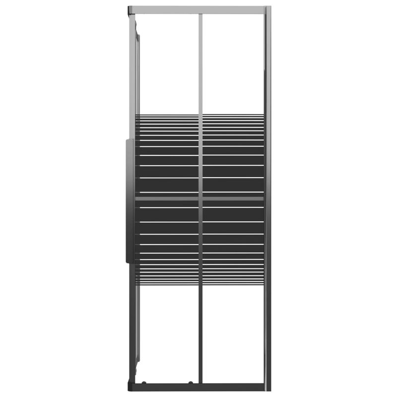 Casa si Gradina - Sanitare - Cazi si cabine de dus - Cabine dus - Cabina de dus cu dungi, negru, 90x70x180 cm, ESG - Infinity.ro