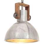 Casa si Gradina - Corpuri si surse de iluminat - Veioze si lampi - Lampi de veghe - Lampa suspendata industriala, 25 W, argintiu, rotund, 30 cm E27 - Infinity.ro