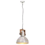 Casa si Gradina - Corpuri si surse de iluminat - Veioze si lampi - Lampi de veghe - Lampa suspendata industriala, 25 W, argintiu, rotund, 30 cm E27 - Infinity.ro