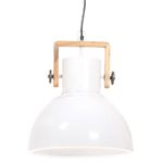 Casa si Gradina - Corpuri si surse de iluminat - Veioze si lampi - Lampi de veghe - Lampa suspendata industriala, 25 W, alb, 40 cm, E27, rotund - Infinity.ro