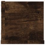 Casa si Gradina - Mobilier - Biblioteci si rafturi - Rafturi - Raft de perete pentru CD-uri, stejar fumuriu, 100x18x18 cm, lemn - Infinity.ro