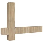 Casa si Gradina - Mobilier - Seturi de mobilier - Seturi living - Set dulap TV, 5 piese, stejar sonoma, lemn prelucrat - Infinity.ro