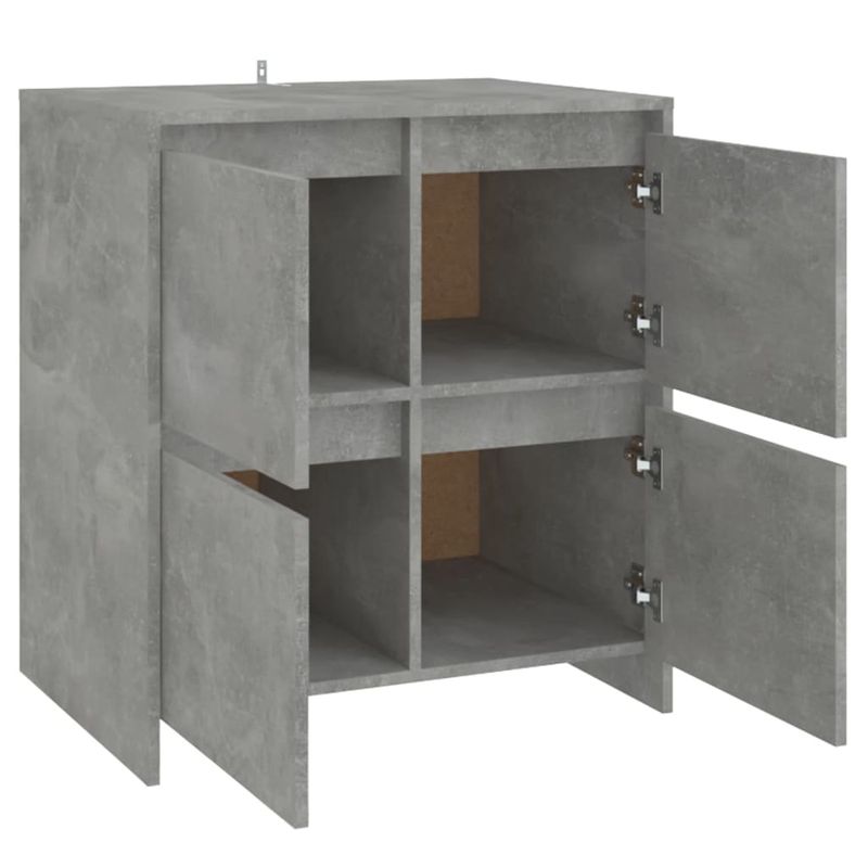 Casa si Gradina - Mobilier - Comode si corpuri - Comode - Servanta, gri beton, 70x41x75 cm, lemn prelucrat - Infinity.ro