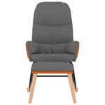 Casa si Gradina - Gradina si terasa - Balansoare si hamace - Balansoare - Scaun balansoar cu taburet, gri deschis, textil - Infinity.ro