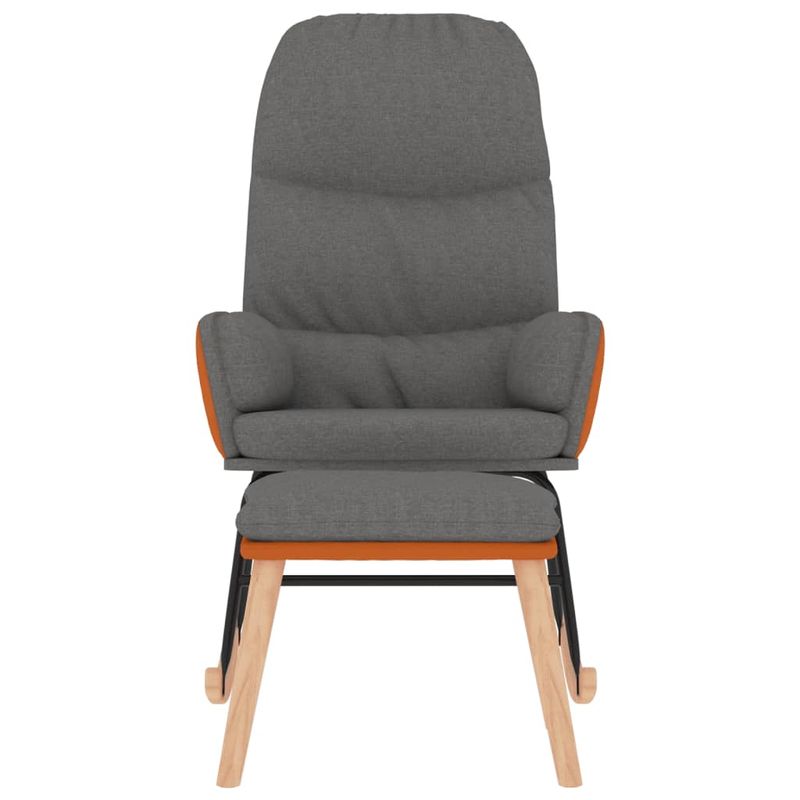 Casa si Gradina - Gradina si terasa - Balansoare si hamace - Balansoare - Scaun balansoar cu taburet, gri deschis, textil - Infinity.ro
