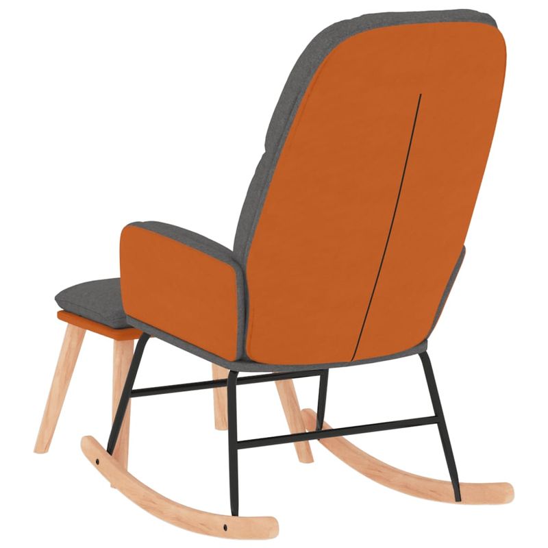 Casa si Gradina - Gradina si terasa - Balansoare si hamace - Balansoare - Scaun balansoar cu taburet, gri deschis, textil - Infinity.ro