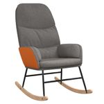 Casa si Gradina - Gradina si terasa - Balansoare si hamace - Balansoare - Scaun balansoar cu taburet, gri deschis, textil - Infinity.ro
