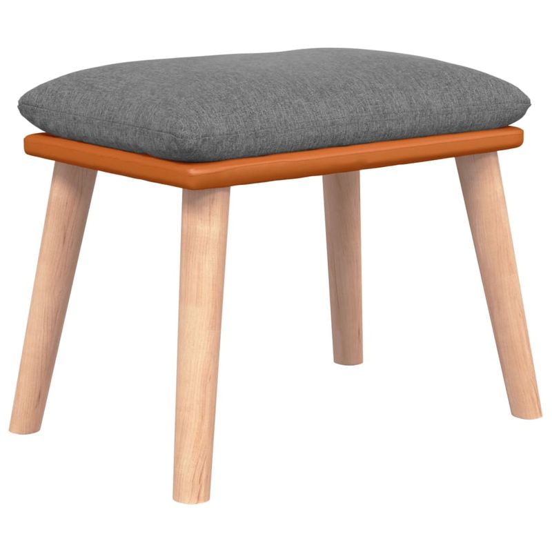 Casa si Gradina - Gradina si terasa - Balansoare si hamace - Balansoare - Scaun balansoar cu taburet, gri deschis, textil - Infinity.ro