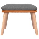 Casa si Gradina - Gradina si terasa - Balansoare si hamace - Balansoare - Scaun balansoar cu taburet, gri deschis, textil - Infinity.ro
