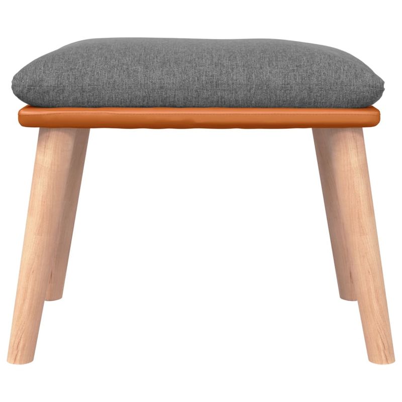 Casa si Gradina - Gradina si terasa - Balansoare si hamace - Balansoare - Scaun balansoar cu taburet, gri deschis, textil - Infinity.ro