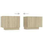 Casa si Gradina - Mobilier - Comode si corpuri - Comode - Comoda TV cu lumini LED, stejar sonoma, 200x35x40 cm - Infinity.ro