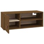 Casa si Gradina - Mobilier - Biblioteci si rafturi - Rafturi - Dulap de perete 2 buc. maro miere 80x30x30 cm lemn masiv pin - Infinity.ro