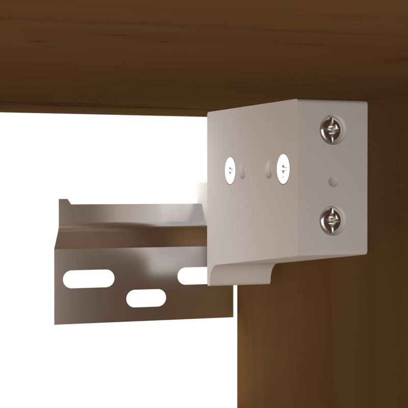 Casa si Gradina - Mobilier - Biblioteci si rafturi - Rafturi - Dulap de perete 2 buc. maro miere 80x30x30 cm lemn masiv pin - Infinity.ro