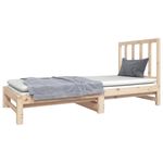 Casa si Gradina - Mobilier - Paturi si accesorii - Paturi - Pat de zi extensibil, 2x(90x190) cm, lemn masiv de pin - Infinity.ro