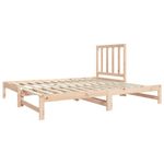 Casa si Gradina - Mobilier - Paturi si accesorii - Paturi - Pat de zi extensibil, 2x(90x190) cm, lemn masiv de pin - Infinity.ro