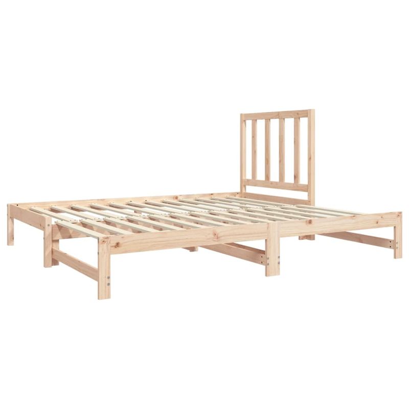 Casa si Gradina - Mobilier - Paturi si accesorii - Paturi - Pat de zi extensibil, 2x(90x190) cm, lemn masiv de pin - Infinity.ro