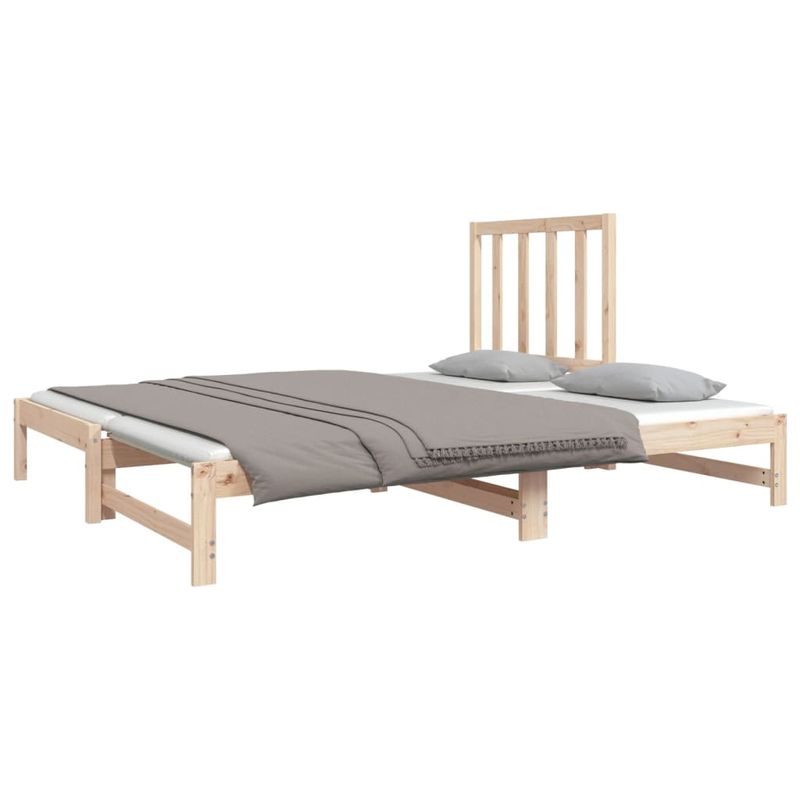 Casa si Gradina - Mobilier - Paturi si accesorii - Paturi - Pat de zi extensibil, 2x(90x190) cm, lemn masiv de pin - Infinity.ro