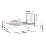 Casa si Gradina - Mobilier - Paturi si accesorii - Paturi - Pat de zi extensibil, 2x(90x190) cm, lemn masiv de pin - Infinity.ro