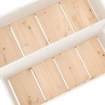 Casa si Gradina - Gradinarit si plante - Plante si ghivece - Ghivece si suporturi - Jardiniera, alb, 110x84x75 cm, lemn masiv de pin - Infinity.ro