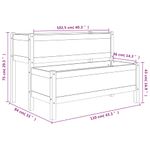 Casa si Gradina - Gradinarit si plante - Plante si ghivece - Ghivece si suporturi - Jardiniera, alb, 110x84x75 cm, lemn masiv de pin - Infinity.ro