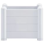 Casa si Gradina - Gradinarit si plante - Plante si ghivece - Ghivece si suporturi - Strat inaltat de gradina, alb, 43 x 43 x 35 cm, PP - Infinity.ro