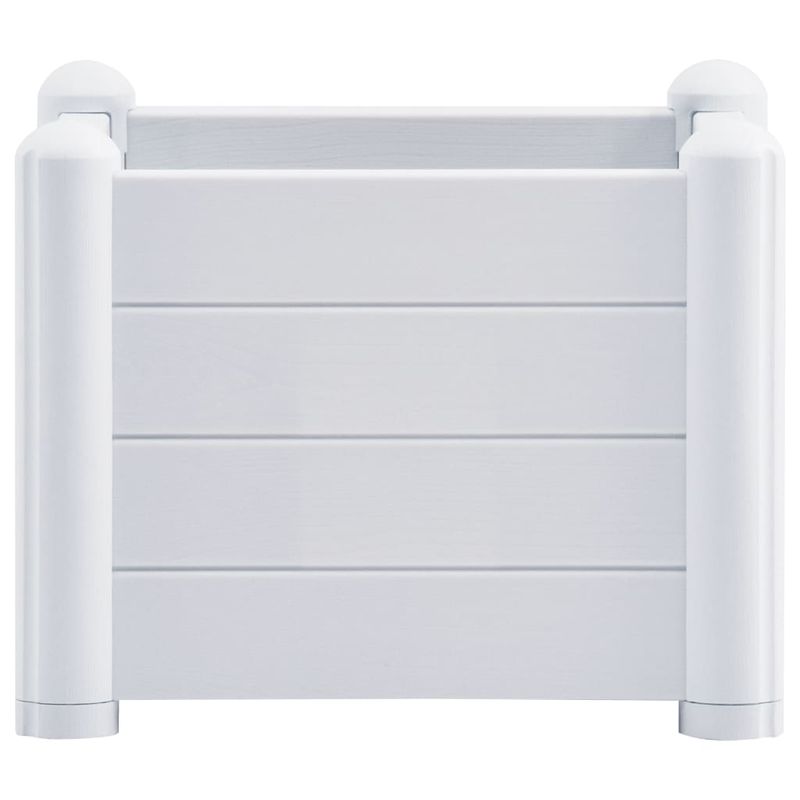 Casa si Gradina - Gradinarit si plante - Plante si ghivece - Ghivece si suporturi - Strat inaltat de gradina, alb, 43 x 43 x 35 cm, PP - Infinity.ro