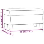 Casa si Gradina - Mobilier - Canapele si coltare - Banchete - Banca, maro, 70x35x41 cm, piele ecologica - Infinity.ro