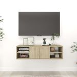 Casa si Gradina - Mobilier - Biblioteci si rafturi - Rafturi - Raft de perete, stejar Sonoma, 102x30x29 cm, PAL - Infinity.ro