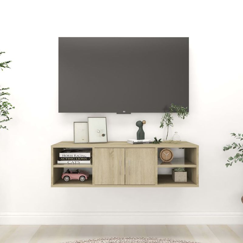 Casa si Gradina - Mobilier - Biblioteci si rafturi - Rafturi - Raft de perete, stejar Sonoma, 102x30x29 cm, PAL - Infinity.ro