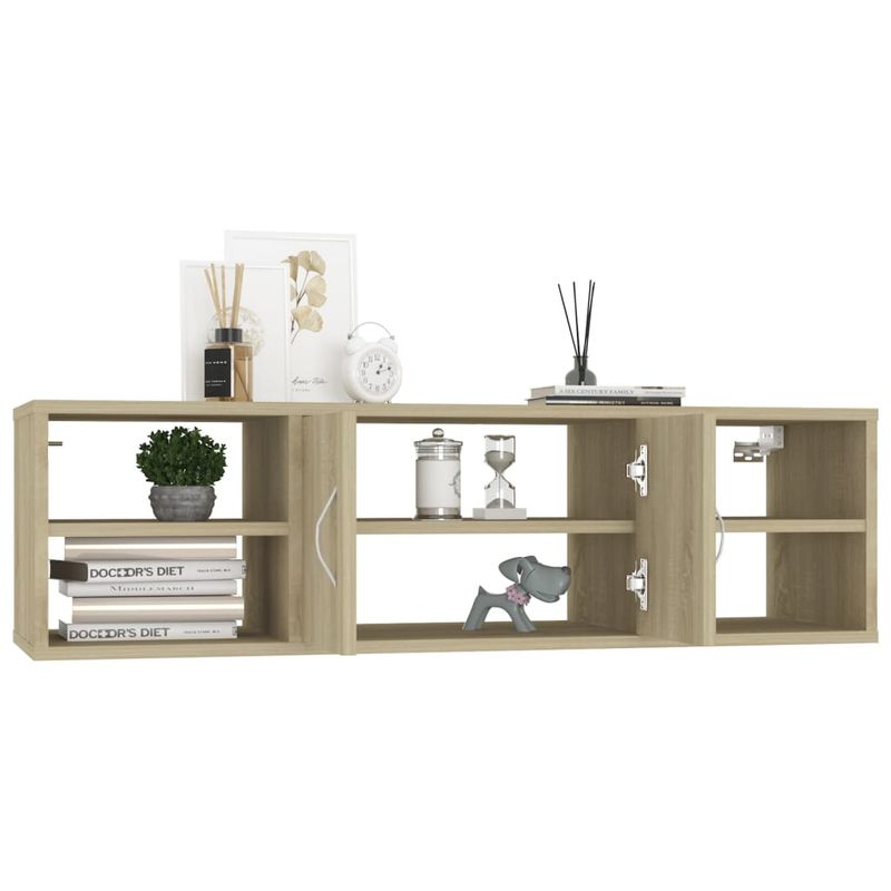Casa si Gradina - Mobilier - Biblioteci si rafturi - Rafturi - Raft de perete, stejar Sonoma, 102x30x29 cm, PAL - Infinity.ro