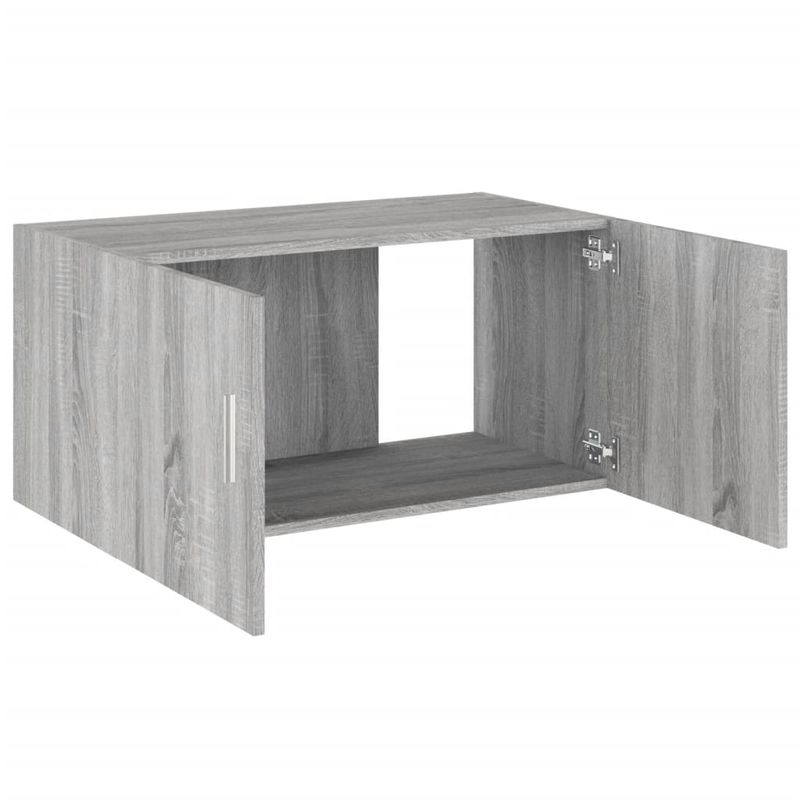 Casa si Gradina - Mobilier - Biblioteci si rafturi - Rafturi - Dulap montat pe perete, gri sonoma, 80x39x40 cm, lemn prelucrat - Infinity.ro