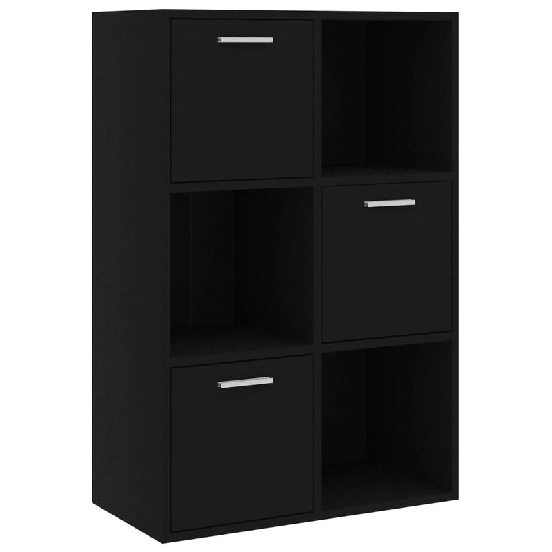 Casa si Gradina - Mobilier - Biblioteci si rafturi - Biblioteci - Dulap de depozitare, negru, 60 x 29,5 x 90 cm, PAL - Infinity.ro