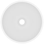 Casa si Gradina - Sanitare - Lavoar baie si accesorii - Lavoare si piedestale - Chiuveta baie lux, alb mat, 32,5x14 cm, ceramica, rotund - Infinity.ro