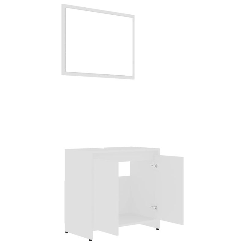 Casa si Gradina - Mobilier - Seturi de mobilier - Seturi baie - Set mobilier de baie, alb, PAL - Infinity.ro