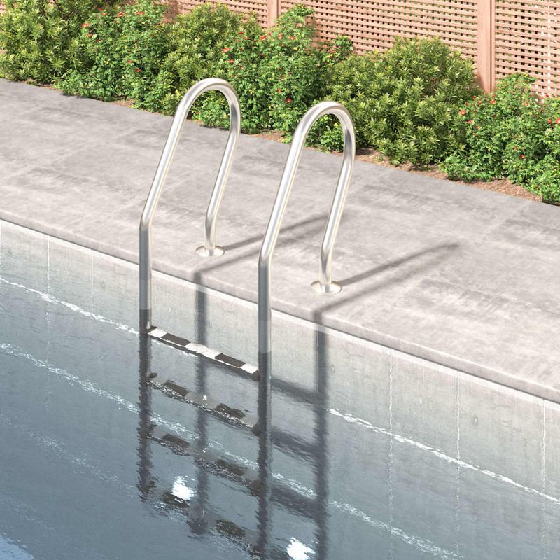 Casa si Gradina - Constructii - Scari si accesorii interioare - Scari piscine - Scara de piscina, 54x38x184,5 cm, otel inoxidabil 304 - Infinity.ro