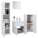 Casa si Gradina - Mobilier - Seturi de mobilier - Seturi baie - Set mobilier de baie, alb, lemn prelucrat - Infinity.ro