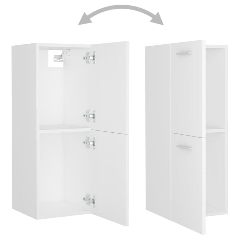 Casa si Gradina - Mobilier - Seturi de mobilier - Seturi baie - Set mobilier de baie, alb, lemn prelucrat - Infinity.ro