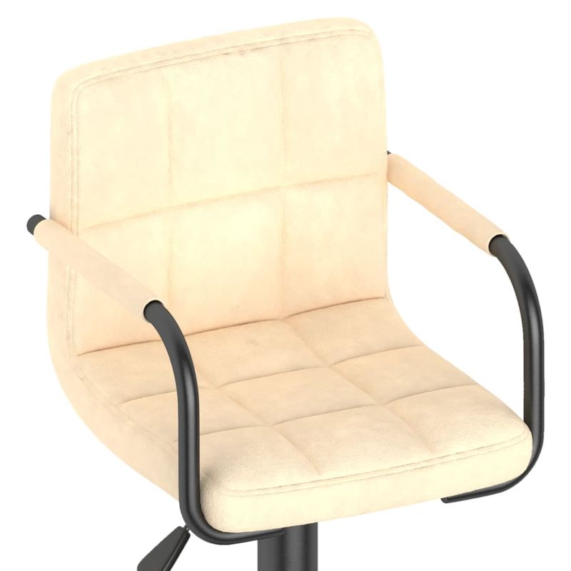 Casa si Gradina - Mobilier - Scaune si fotolii - Scaune - Scaun de bar, crem, catifea - Infinity.ro