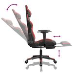 PC, gaming si accesorii - Gaming - Accesorii gaming - Scaune gaming - Scaun de gaming cu suport picioare, negru/rosu, piele ecologica - Infinity.ro