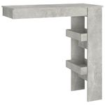 Casa si Gradina - Mobilier - Mese si birouri - Mese bucatarie si dining - Masa bar de perete gri beton 102x45x103,5 cm lemn compozit - Infinity.ro