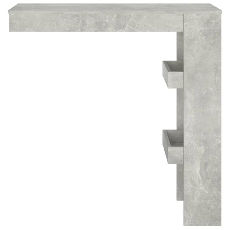 Casa si Gradina - Mobilier - Mese si birouri - Mese bucatarie si dining - Masa bar de perete gri beton 102x45x103,5 cm lemn compozit - Infinity.ro