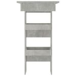 Casa si Gradina - Mobilier - Mese si birouri - Mese bucatarie si dining - Masa bar de perete gri beton 102x45x103,5 cm lemn compozit - Infinity.ro