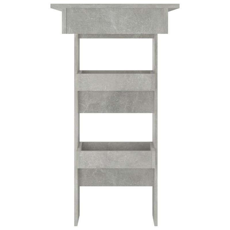 Casa si Gradina - Mobilier - Mese si birouri - Mese bucatarie si dining - Masa bar de perete gri beton 102x45x103,5 cm lemn compozit - Infinity.ro