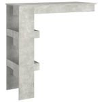 Casa si Gradina - Mobilier - Mese si birouri - Mese bucatarie si dining - Masa bar de perete gri beton 102x45x103,5 cm lemn compozit - Infinity.ro