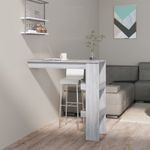 Casa si Gradina - Mobilier - Mese si birouri - Mese bucatarie si dining - Masa bar de perete gri sonoma 102x45x103,5 cm lemn compozit - Infinity.ro