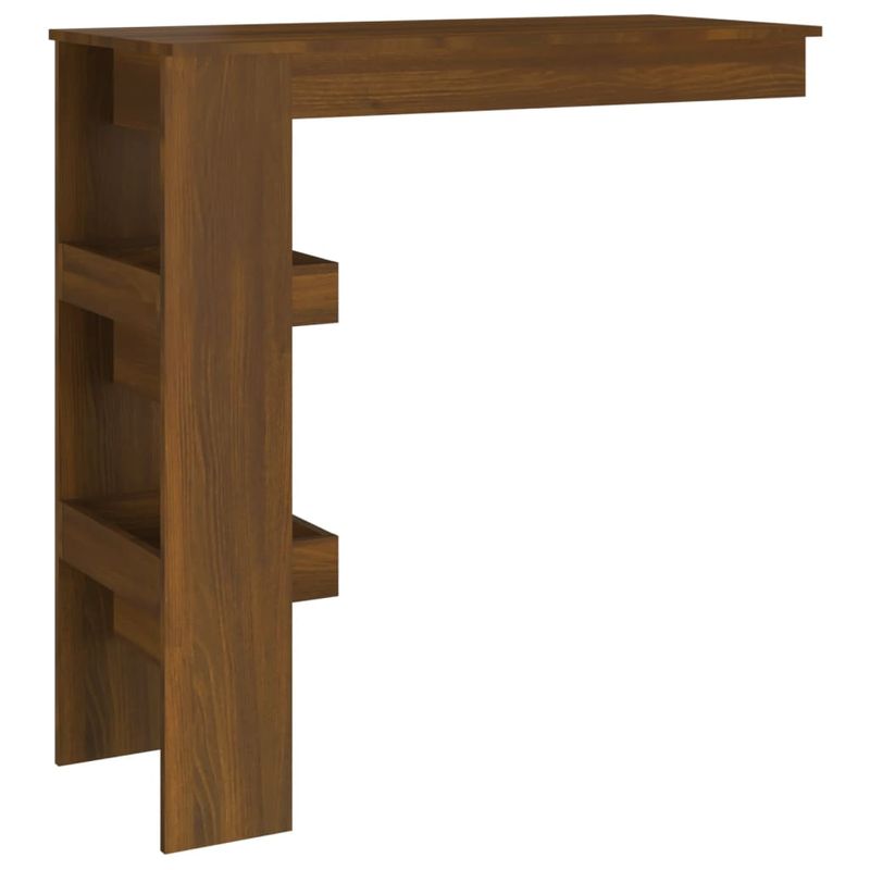 Casa si Gradina - Mobilier - Mese si birouri - Mese bucatarie si dining - Masa bar de perete stejar maro 102x45x103,5 cm lemn compozit - Infinity.ro