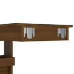 Casa si Gradina - Mobilier - Mese si birouri - Mese bucatarie si dining - Masa bar de perete stejar maro 102x45x103,5 cm lemn compozit - Infinity.ro