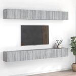 Casa si Gradina - Mobilier - Seturi de mobilier - Seturi living - Set dulapuri TV, 8 buc., gri sonoma, 60x30x30 cm, lemn prelucrat - Infinity.ro